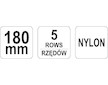 Kartáč drátěný ruční 180 mm nylon