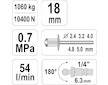 Nýtovačka pneumatická (2,4- 5,00mm)