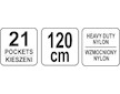 Opasek na nářadí 120 cm 5 kapes