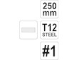 Pilník zámečnický plochý hrubý 250 mm