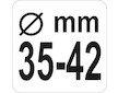 Přípravek na axiální táhla, pr. 35-42mm