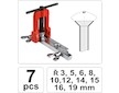 Přípravek na ruční rozšiřování konců trubek sada 7ks