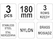 Sada kartáčů drátěných 180 mm
