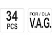 Sada na blokování rozvodových kol ,V.A.G. 34ks