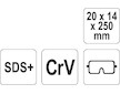 Sekáč SDS+ plochý 20 x 14 x 250 mm CrV