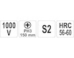 Šroubovák křížový PH3 x 150 mm izolovaný 1kV
