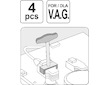 Stahováky zapalovací cívky sada 4ks - VAG