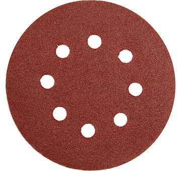 Brusný papír 125 mm P100 s otvory 5 ks suchý zip