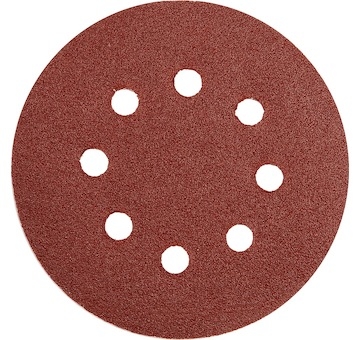 Brusný papír 125 mm P220 s otvory 5 ks suchý zip