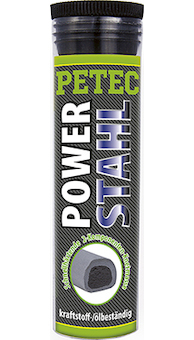 Dvousložkové lepidlo POWER STAHL 50 g PETEC 97350