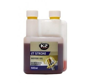 K2 TEXAR 2T STROKE 500 ml ČERVENÁ - motorový olej polosyntetický O528REDML500S