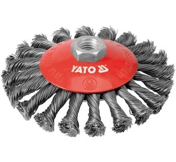 Kartáč drátěný boční M14 x 125 mm INOX
