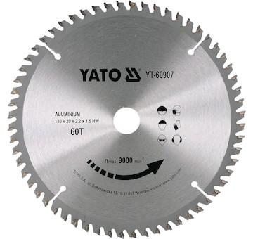 Kotouč na hliník 180 x 20 mm 60z