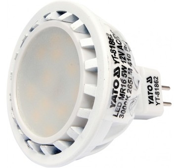 LED žárovka 5W MR16 265 lumen 12V ( 25W )