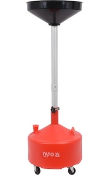Miska na odčerpání oleje 20l 420 mm nastavitelná výška 75-155 cm