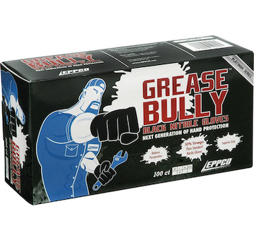 Nitrilové jednorázové rukavice černé KUNZER GRASE BULLY XXL