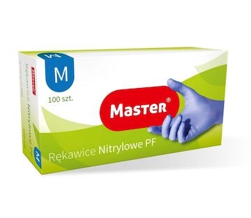 Rukavice nitrylové modré velikost M 100 ks