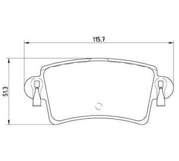 Sada brzdových destiček, kotoučová brzda originál Renault 7701206763