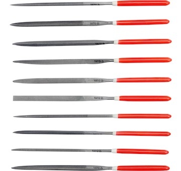 Sada pilníků jehlových 3 x 140 mm 10 ks