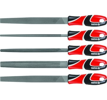Sada pilníků zámečnických 250 mm 5 ks