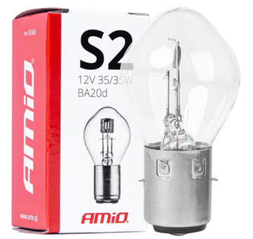 Žárovka halogenová S2 12V 3535W BA20D, AMIO 03368