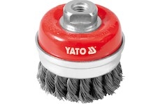 Kartáč drátěný čelní M14 x 75 mm INOX